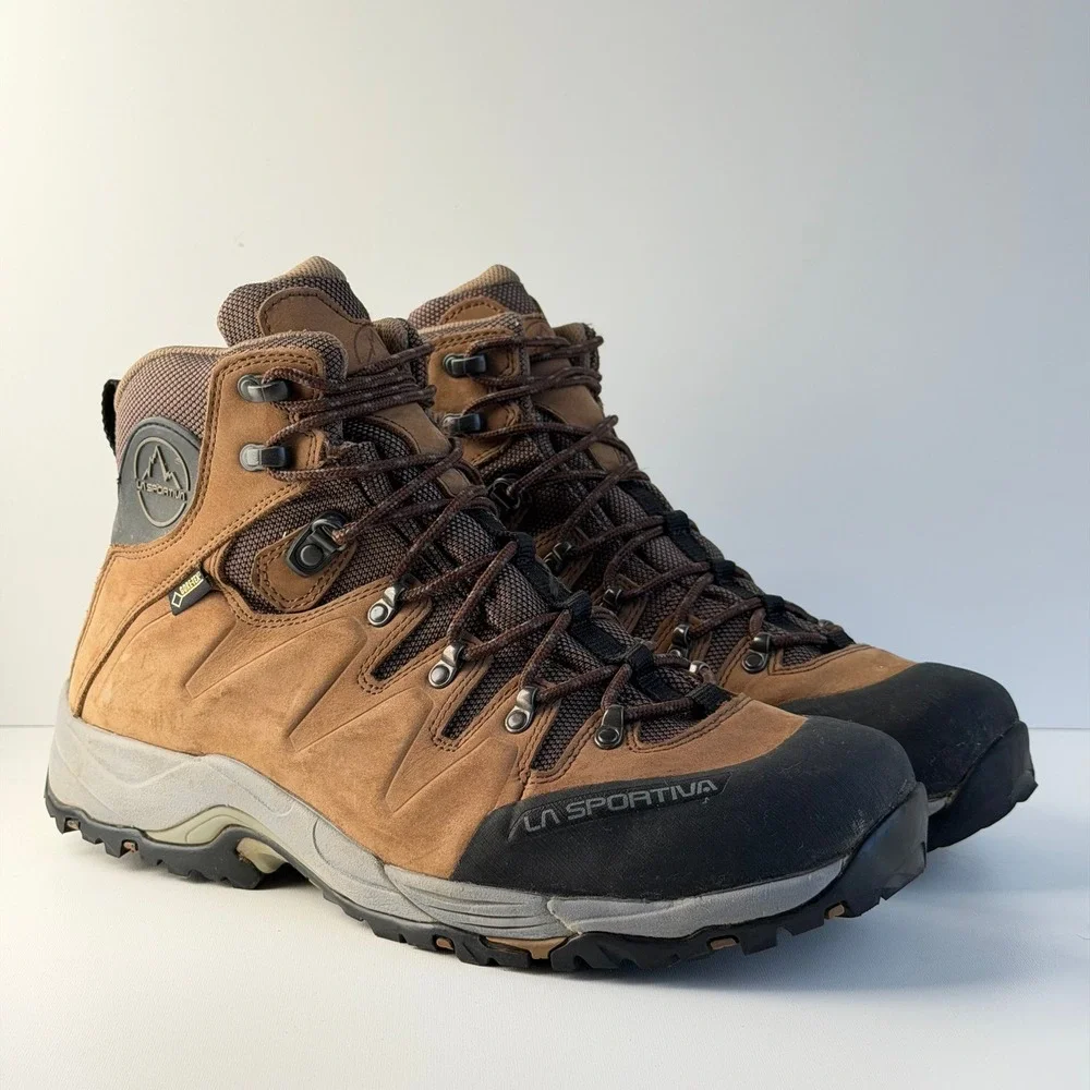 La Sportiva Thunder III GTX Hiking Boots Men 11.5 Brown Gore-Tex Leather Outdoor